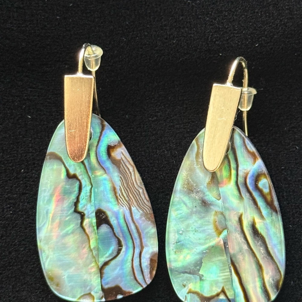 Kendra Scott Abalone and Gold-Tone Earrings